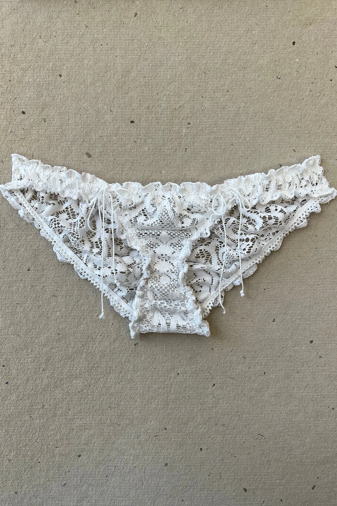 Anaphora Bloomer Panty in Upcycled Vintage Crochet Lace