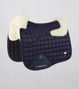 Atlantis CC Satin Wool Dressage Square Navy/Natural Wool