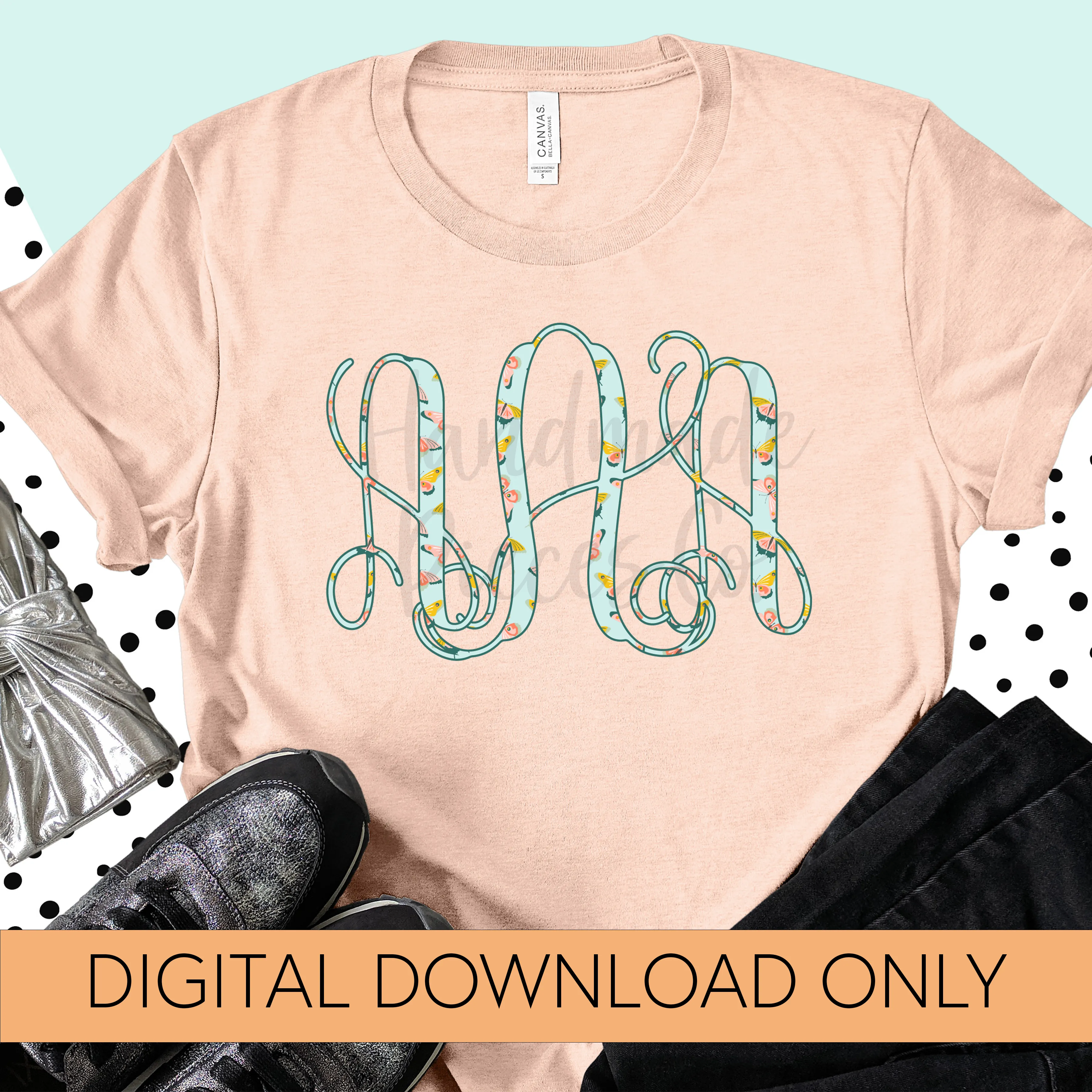 Butterfly Monogram - Multiple Styles - Digital Download