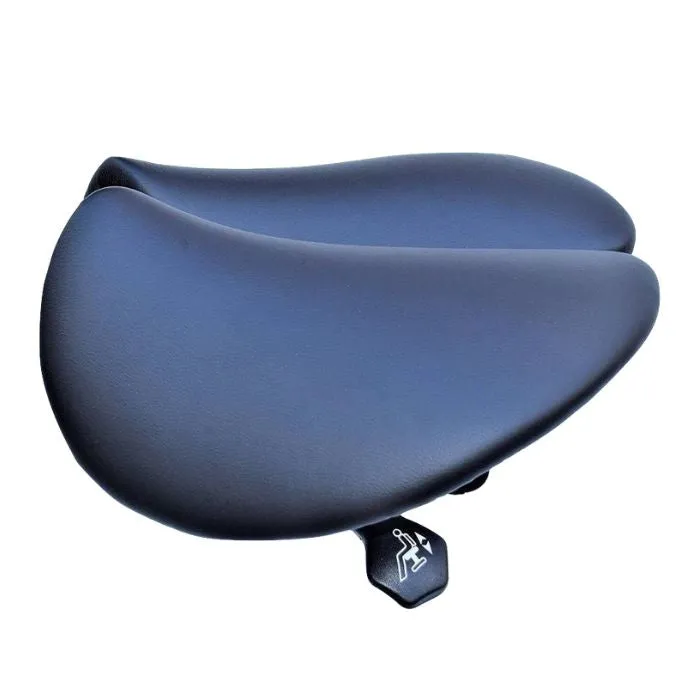 Divided Saddle Seat Stool with Backrest For Dental Hygienist