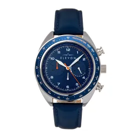 Elevon Bombardier Chronograph Leather-Strap Watch - Blue