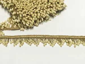 Gimp Pearl Tassle Trim - (LAST LGTH 1.90 MTR)