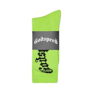 Godspeed Logo Socks (Neon) - GO004SKSNEN