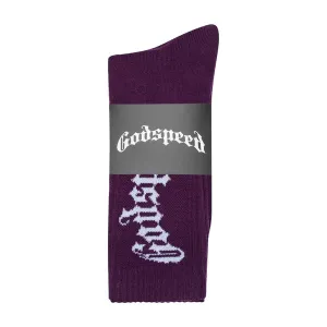 Godspeed Logo Socks (Purple) - GO003SKSPL