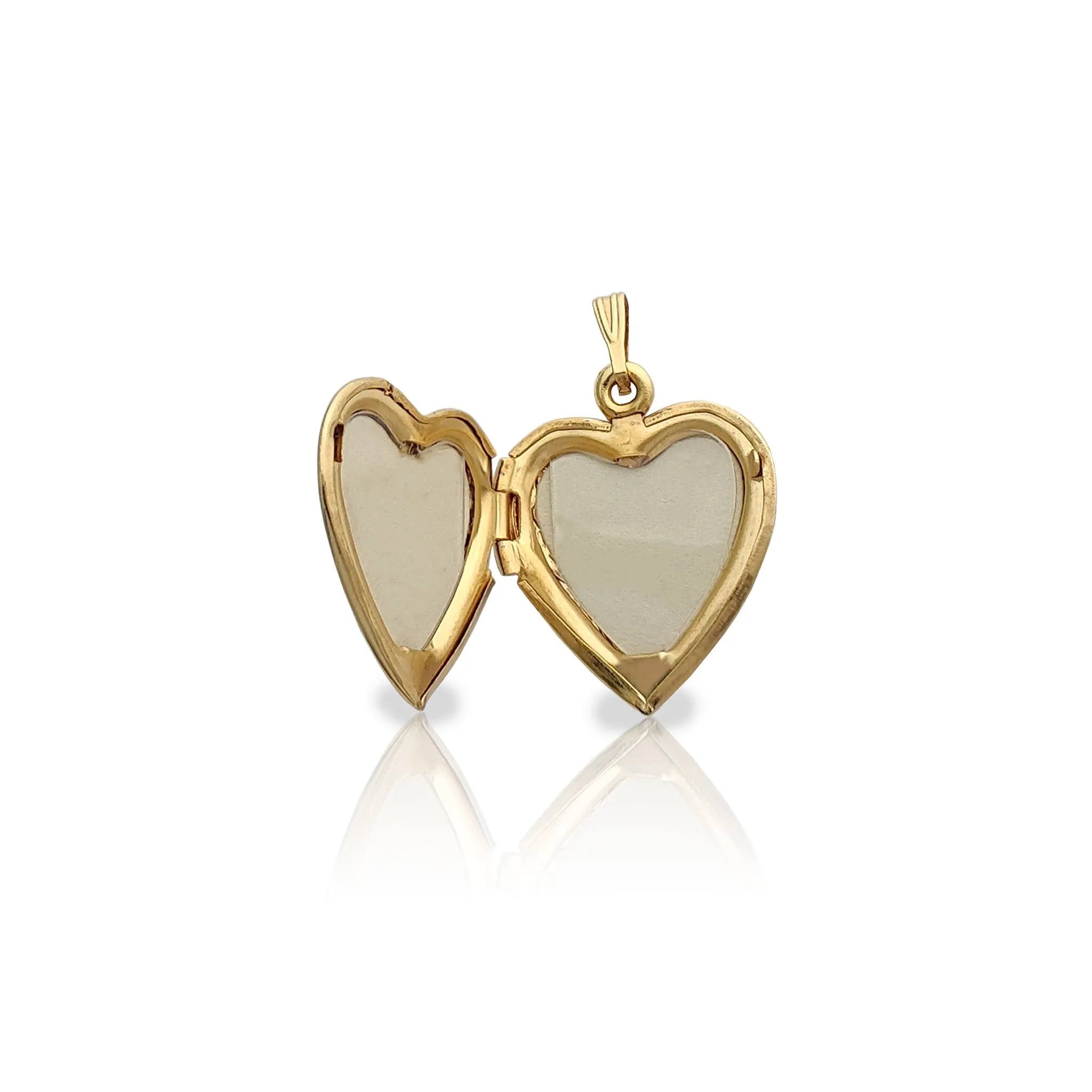 "Mom" Heart Locket Pendant (14K)