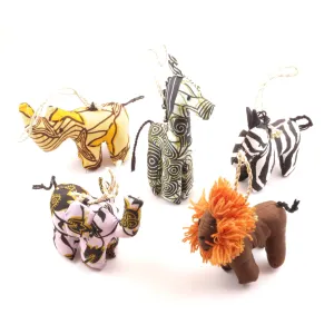 Stuffed Animal Ornament Set - Natural